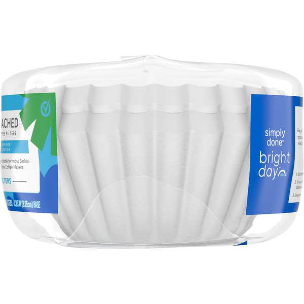 Filtres à café en panier non blanchis Simply Done de 3,25 pouces