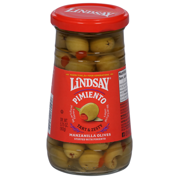 Aceitunas Rellenas de Pimiento Manzanilla Española Lindsay