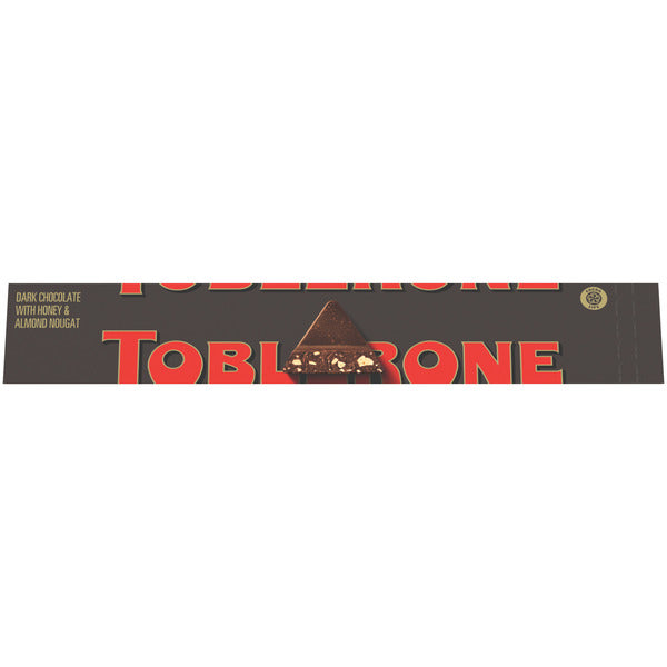 Toblerone Dark Chocolate Bar with Honey and Almond Nougat - 3.52 oz