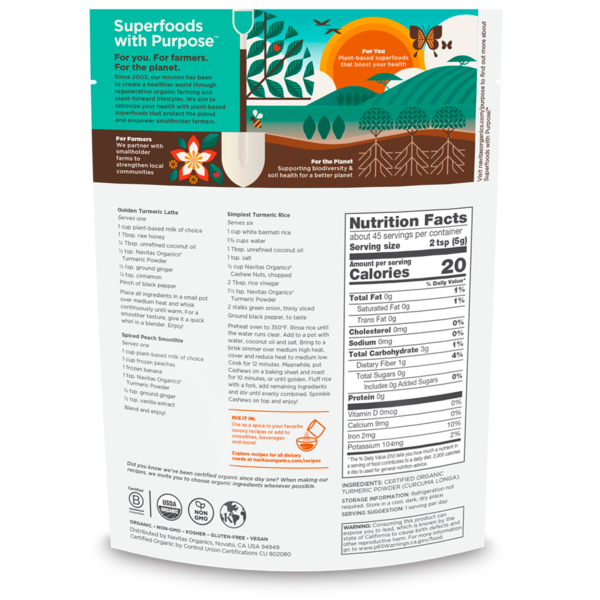 Navitas Organics Premium Turmeric Powder