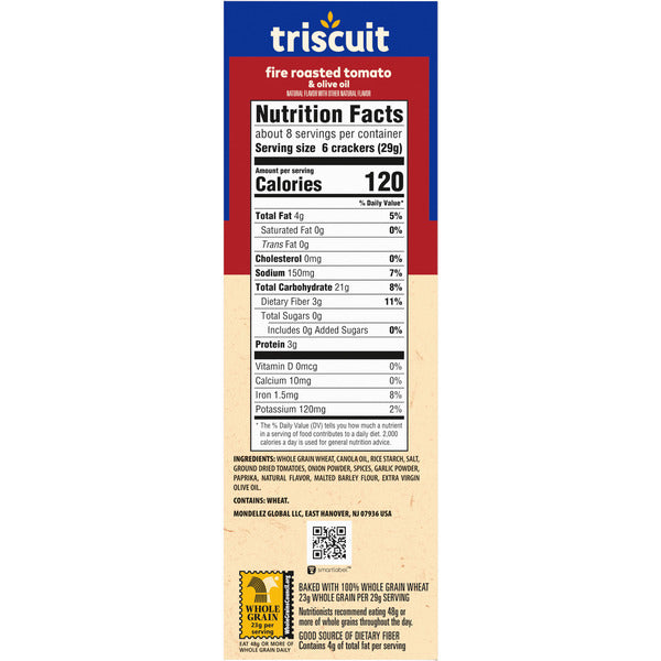 Triscuit Fire Roasted Tomato & Olive Oil Crackers