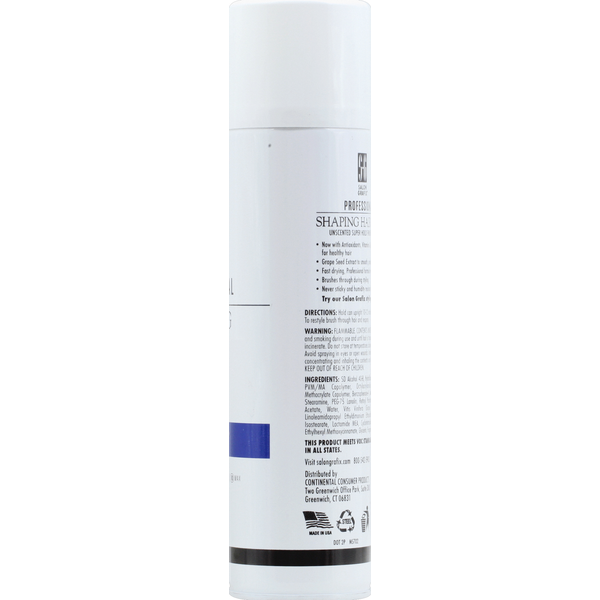 Spray para el cabello de forma profesional Salon Grafix - Sujeción super, sin fragancia