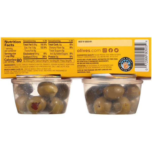 Olives Manzanilla Farcies au Pimiento Pearls