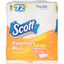 Papier toilette méga rouleaux non parfumé Scott Comfort Plus à une épaisseur