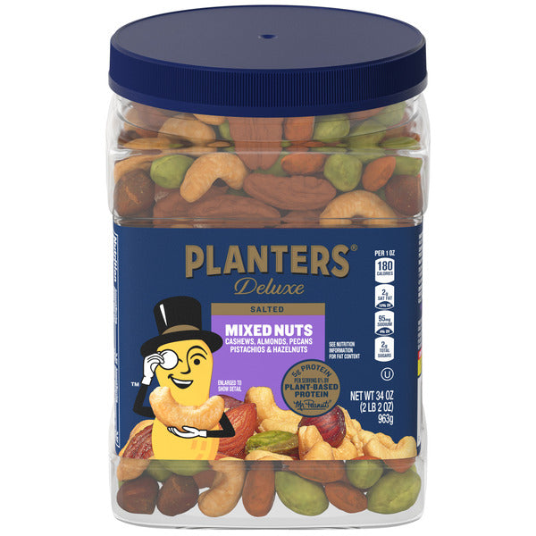 Mezcla de Nueces Deluxe con Sal Marina de Planters