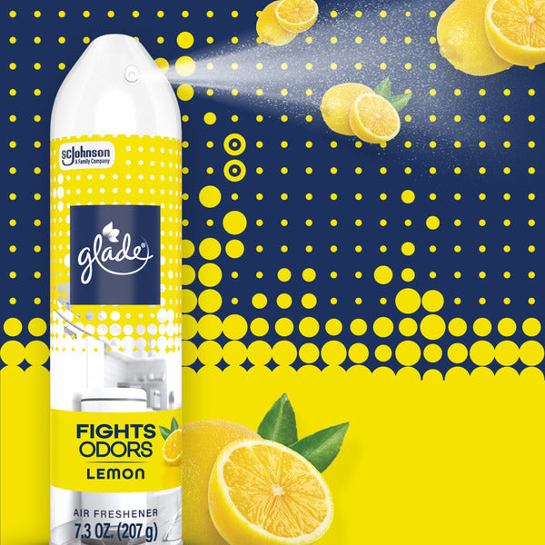 Glade Odor Fighting Air Freshener Spray - Lemon Scent