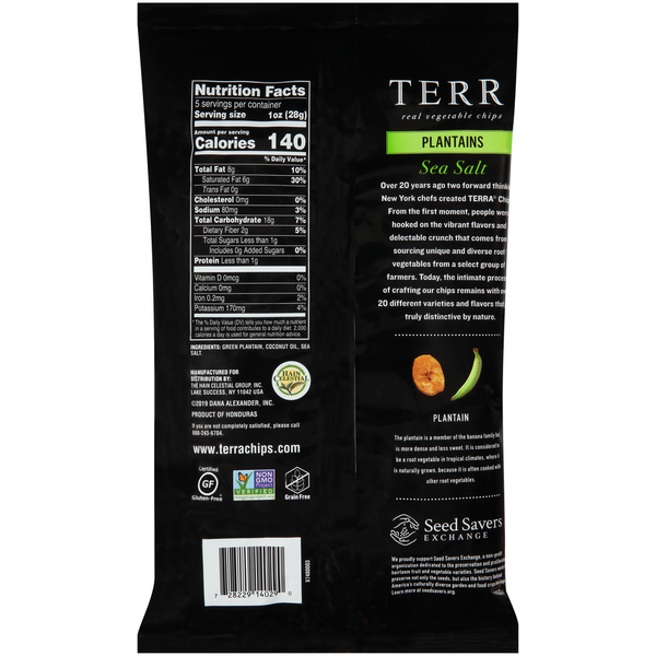 Chips de légumes réels TERRA Plantains