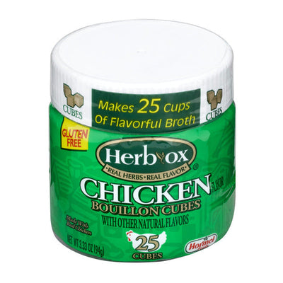Cube de bouillon de poulet HERB-OX, 3,33 oz