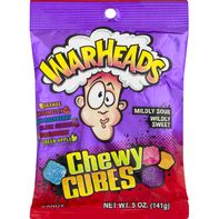 WARHEADS Cubos de Cereza - Delicia Ácida y Dulce