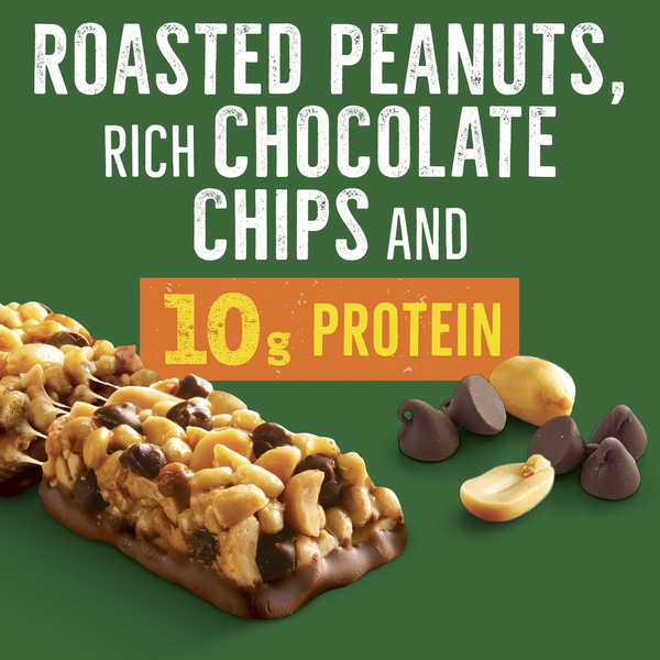 Barres Chewy Nature Valley Protéines Beurre de Cacahuète Chocolat Noir