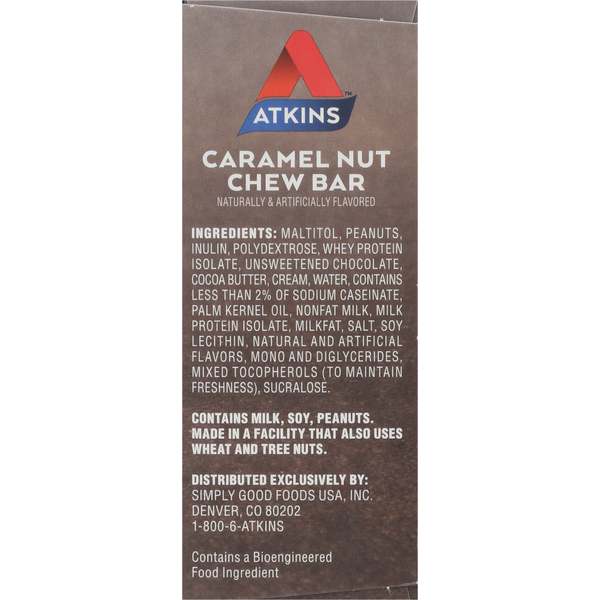 Atkins Chew Bar, Caramel Nut Treat