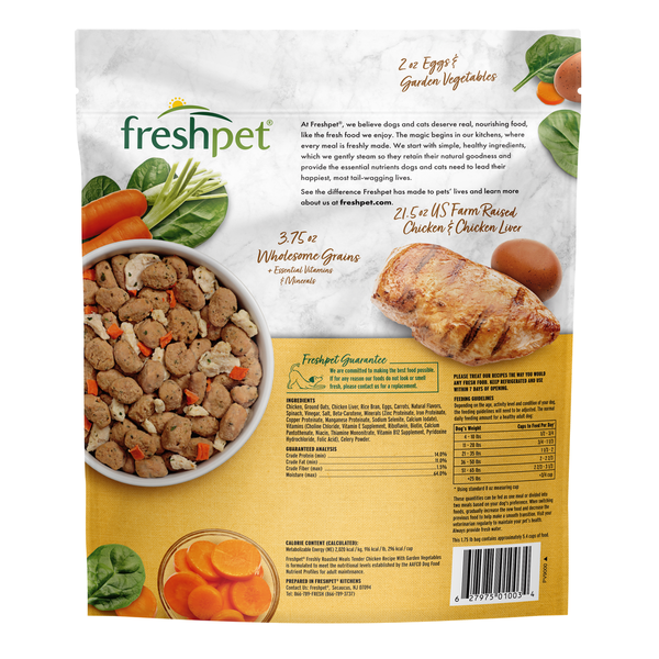 Recette de nourriture pour chien au poulet tendre Freshpet