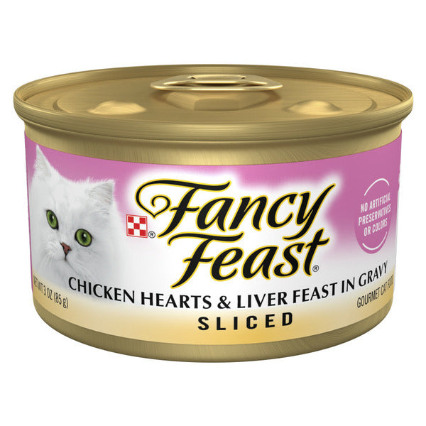 Purina Fancy Feast Sliced Chicken Hearts and Liver Wet Cat Food