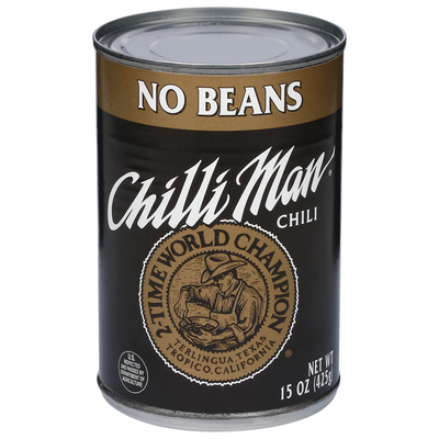 Chilli Man Chili, Sin Frijoles - Sabroso y Satisfactorio