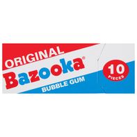 Paquete de Caramelos Bazooka Bubble Gum, 10 Piezas