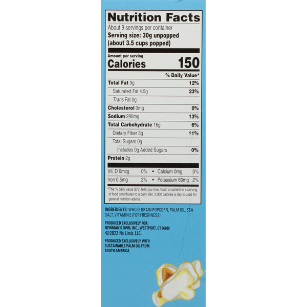 Newman's Own Natural Flavor Popcorn