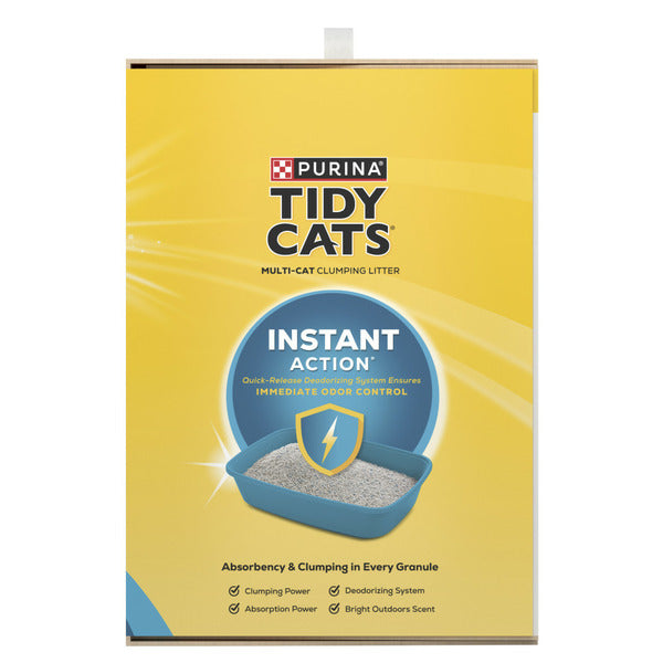 Purina Tidy Cats Litière Agglomérante pour Chats - Action Instantanée pour Maisons avec Plusieurs Ch