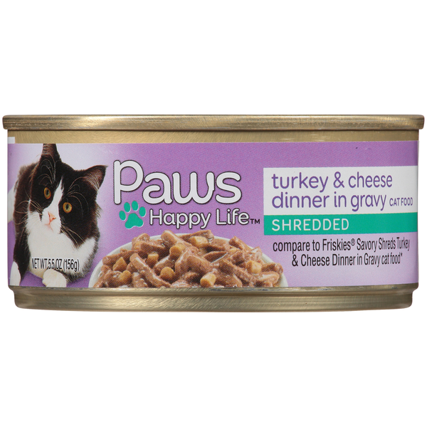 Paws Happy Life Turkey & Cheese Dinner In Gravy Cat Food