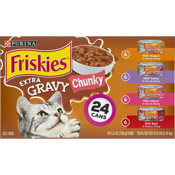Purina Friskies Extra Gravy Chunky Comida Húmeda para Gatos