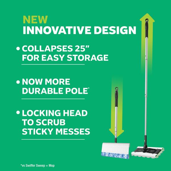 Kit de nettoyage 2-en-1 Swiffer Sweep and Mop Deluxe