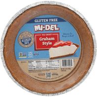 Mi-Del Corteza de Pastel Estilo Graham Sin Gluten, 9 Pulgadas