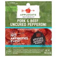 Rodajas de Pepperoni de Cerdo y Res Natural Sin Curar de Applegate