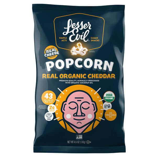 LesserEvil Popcorn Bio - Vrai Cheddar Bio