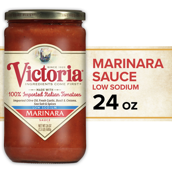 Sauce Marinara à Faible Teneur en Sodium Victoria