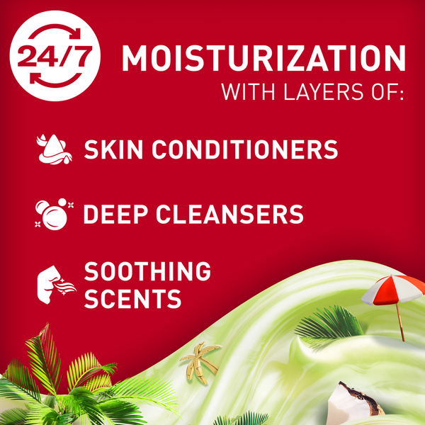 Old Spice Super Hydration Gel de Ducha para Hombre - Fiji con Palma y Coco