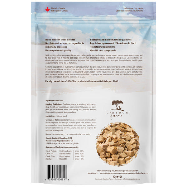 Friandises pour chiens Caledon Farms au foie de boeuf
