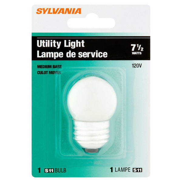 SYLVANIA 7.5W Medium Base Utility Light S11 Bulb