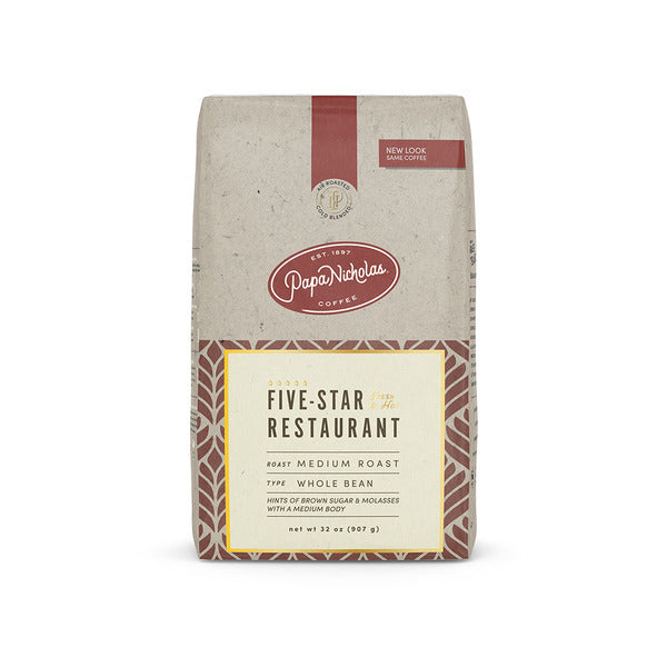 Café de tueste medio PapaNicholas Five Star Restaurant Blend
