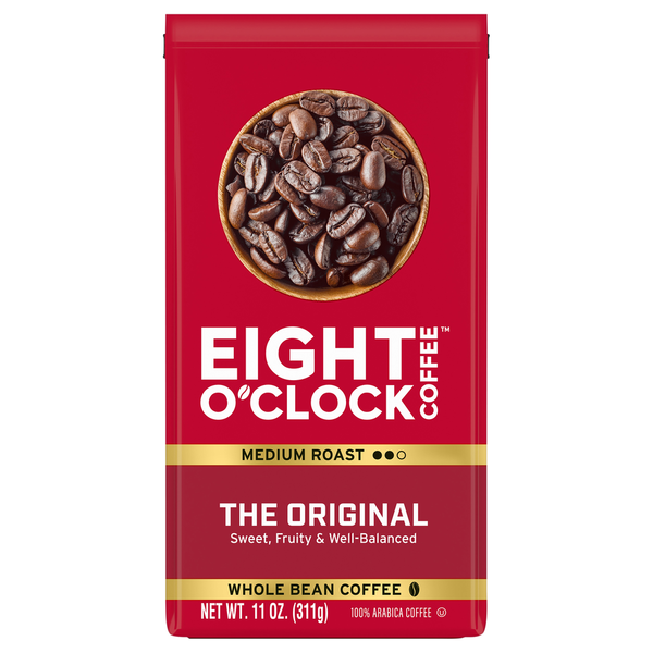 Café en grains moyen torréfié Eight O’Clock