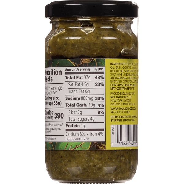 Roland Foods Premium Basil Pesto