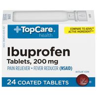 Tabletas recubiertas de ibuprofeno TopCare, 200 mg