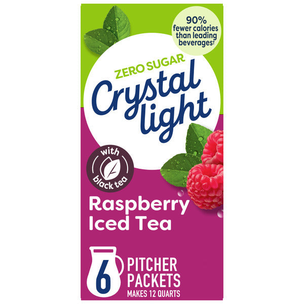 Mezcla de Bebida en Polvo de Té Helado de Frambuesa Crystal Light