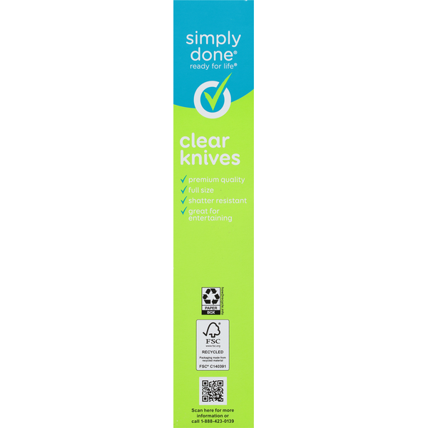 Juego de cuchillos Simply Done - Transparente