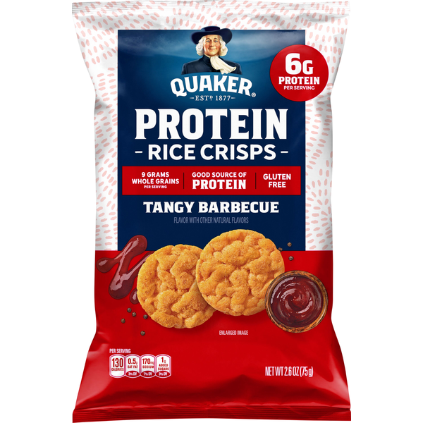 Quaker Protein Rice Crisps - Tangy Barbecue Flavor