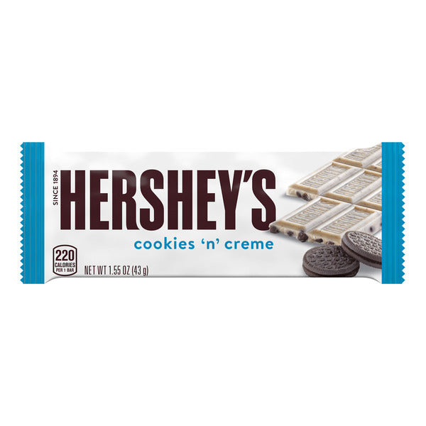 Hershey's Cookies 'n' Creme Candy Bar, 1.55 oz