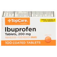 Tabletas recubiertas de ibuprofeno TopCare, 200 mg