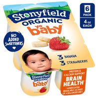 Stonyfield Organic Banana & Strawberry Whole Milk