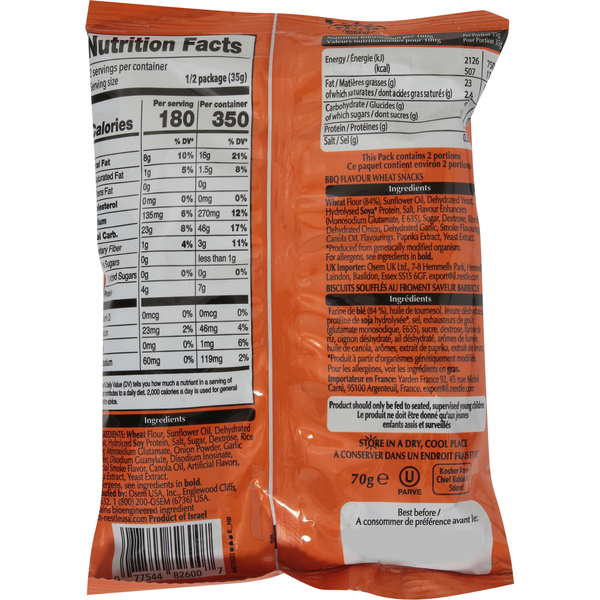 Osem BBQ Bissli - Delicia de Snack Salado
