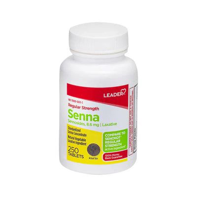 Leader Laxative Sennosides 8.6Mg Tablets - 250 Count