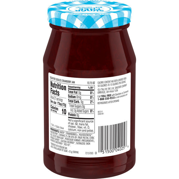 Mermelada de Fresa Sin Azúcar Smucker's Sin Semillas