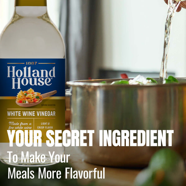 Vinagre de Vino Blanco Holland House, 12 FL oz