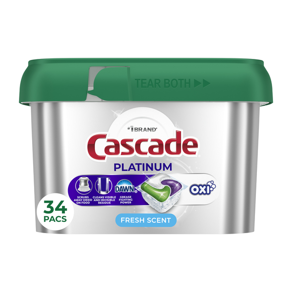 Cápsulas para Lavavajillas Cascade Platinum - Aroma Fresco