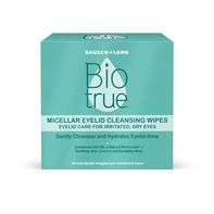 Biotrue® Micellar Eyelid Cleansing Wipes