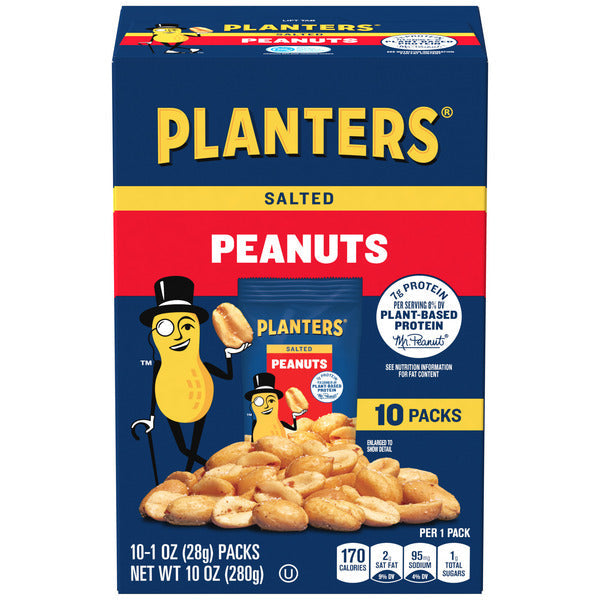 Cacahuetes Salados Planters 10-Pack, 0.62 LB