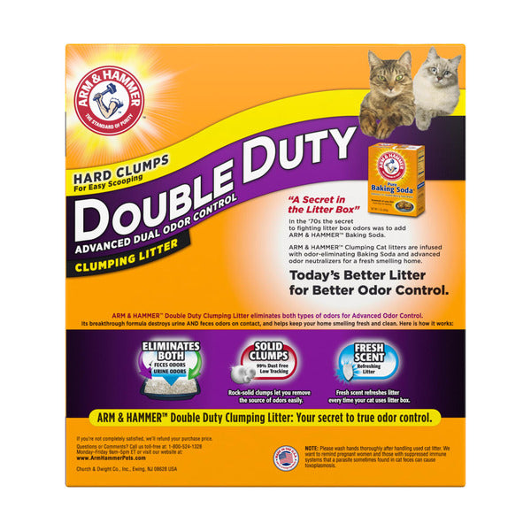 Arena de Gato Arm & Hammer Double Duty Control Avanzado de Olores