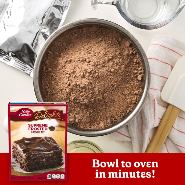 Mezcla de Brownies Frosted Supreme de Betty Crocker Delights